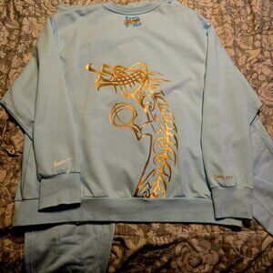 Ja morant glacier blue sweatsuit set